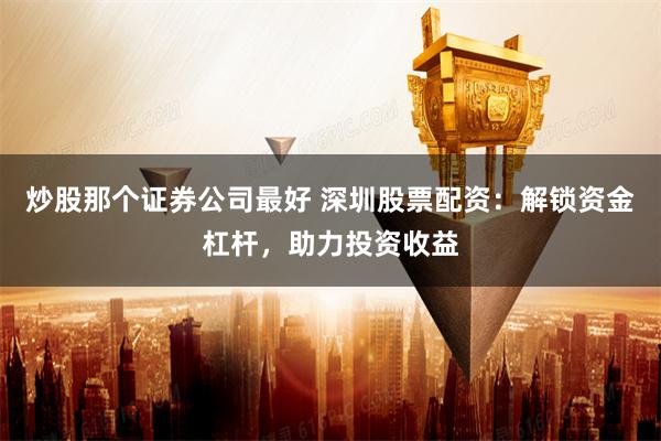 炒股那个证券公司最好 深圳股票配资:解锁资金杠杆,助力投资收益